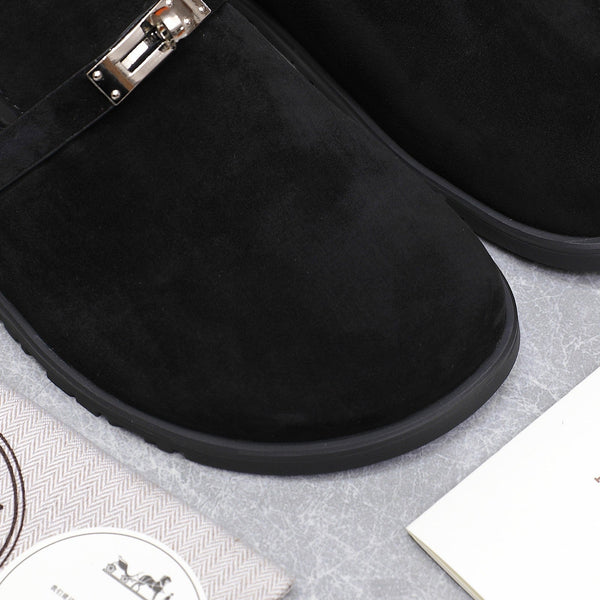 HM 25 Carlotta Mule in camoscio nero