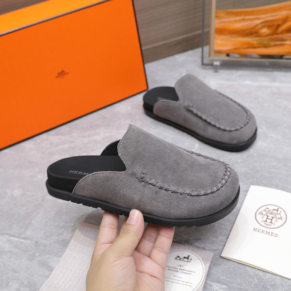 HM 25 Johan Mule Grey Suede