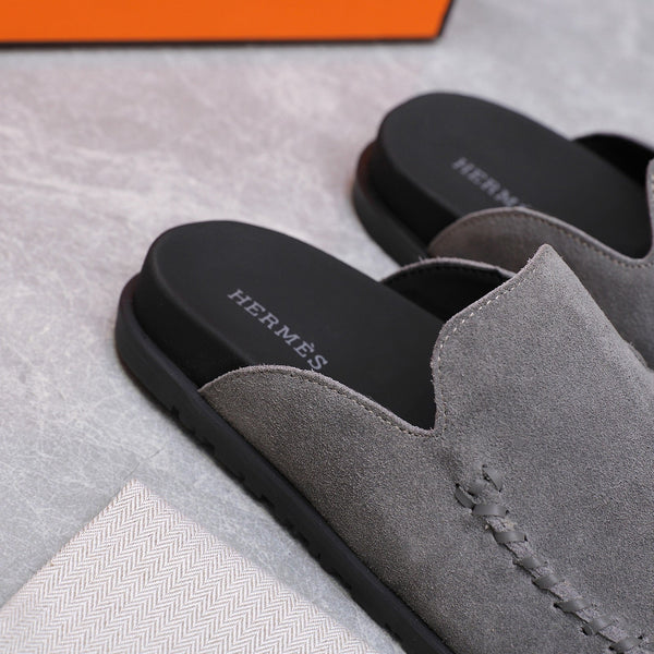 HM 25 Johan Mule Grey Suede