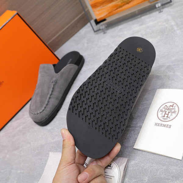 HM 25 Johan Mule Grey Suede