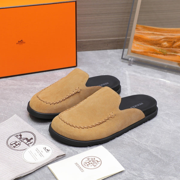 HM 25 Johan Mule Light Brown Suede