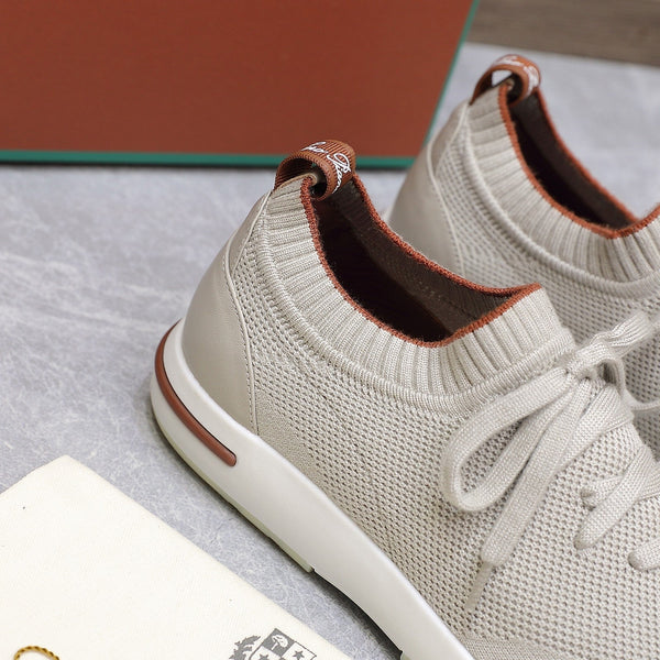 LP lady Flexy Walk Sneaker Power Pearl mix Orange Wool And Calfskin 310447