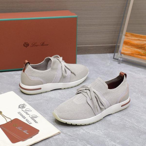 LP lady Flexy Walk Sneaker Power Pearl Wool And Calfskin 310452