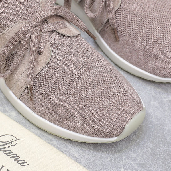 LP lady Flexy Walk Sneaker Pink Wool And Calfskin 310454