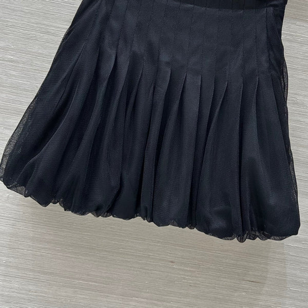 CD Gauze Skirt Black Polyester