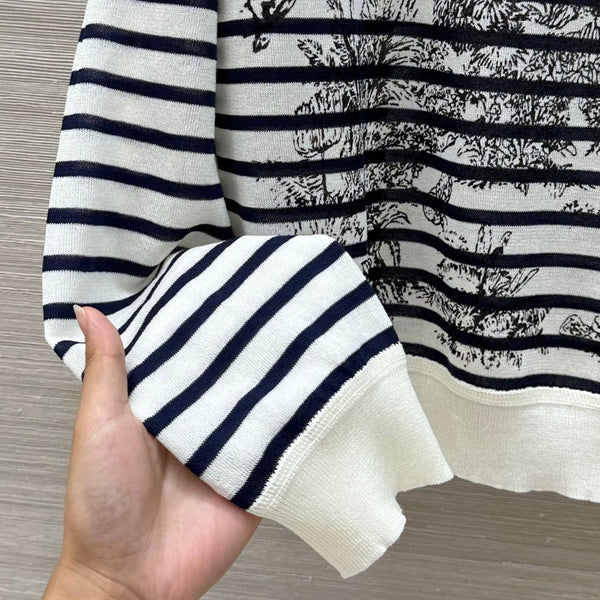 CD Coconut Knitted Sweater Black mix White Cotton Polyester