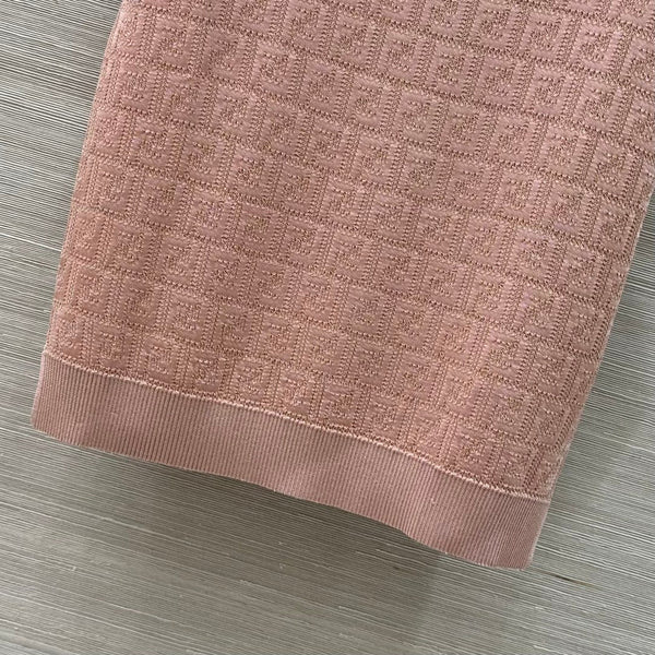 Fendi 25 Knitted Top Pink Cotton Viscose