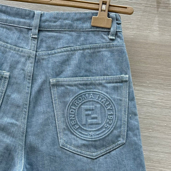 Fendi 25 Short Haze Blue Cotton
