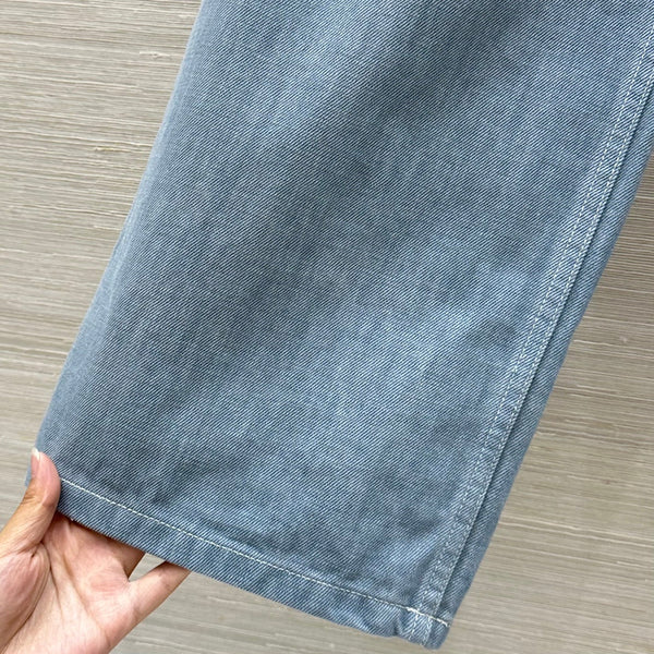 Fendi 25 Straight Jeans Haze Blue Cotton