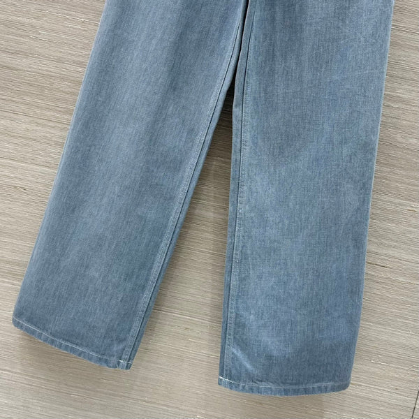 Fendi 25 Straight Jeans Haze Blue Cotton