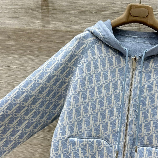 CD 25 Hooded Jacket Blue 2 Sides Cotton