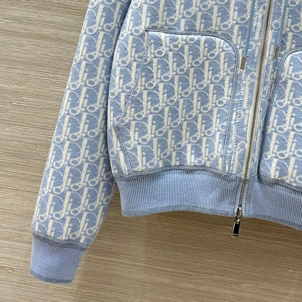 CD 25 Hooded Jacket Blue 2 Sides Cotton