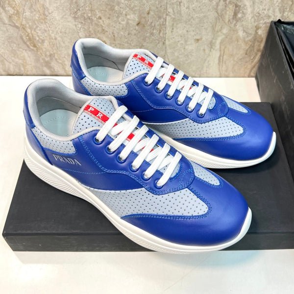 PRA AMERICA'S CUP SOFT RUBBER AND BIKE FABRIC SNEAKERS SAPPHIRE BLUE