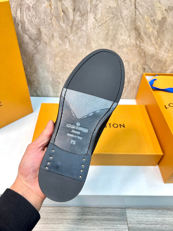 LV EASY MULE BLACK MONOGRAM CANVAS