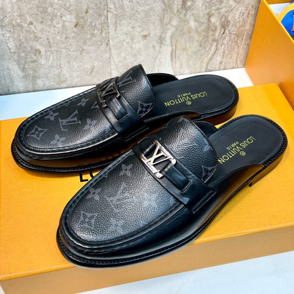 LV EASY MULE BLACK MONOGRAM CALFSKIN