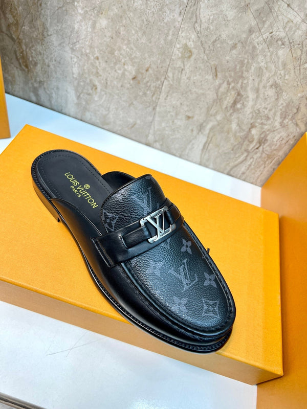LV EASY MULE BLACK MONOGRAM CALFSKIN