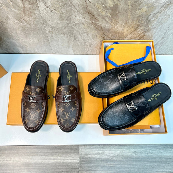 LV EASY MULE BLACK MONOGRAM CALFSKIN