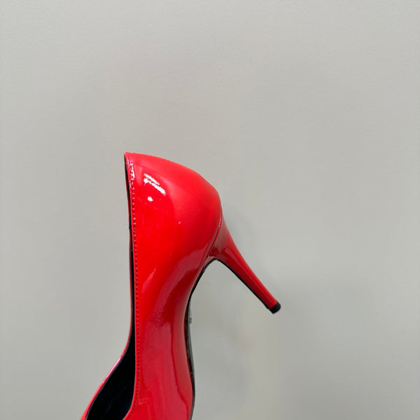 DÉCOLLETÉ CON TACCO ALTO GG 105 IN PELLE DI AGNELLO COLOR CARAMELLO