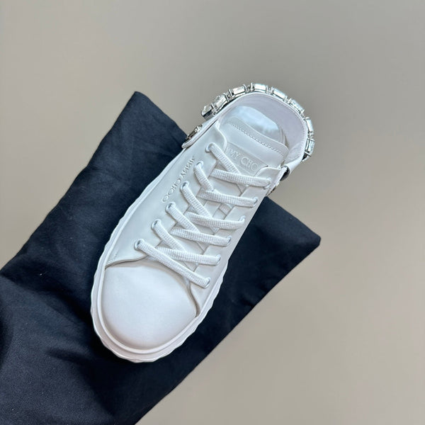 Jimmy Diamond Sling in nappa bianca, scarpe da ginnastica slipper 583132