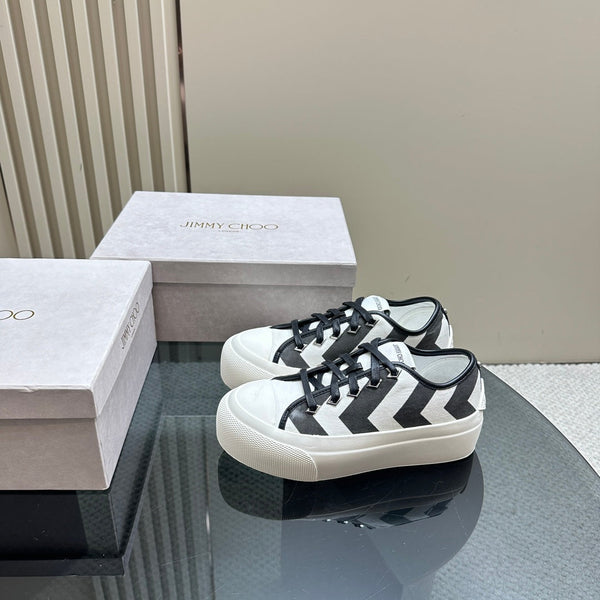 Jimmy Palma Maxi/F Sneakers in tela bianca e nera 583150