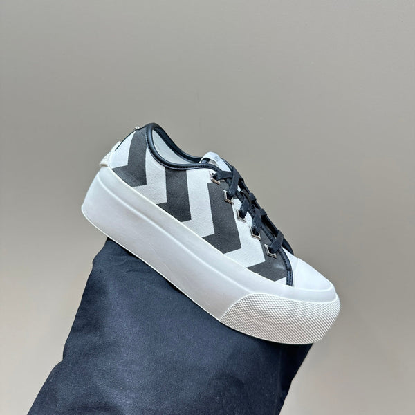 Jimmy Palma Maxi/F Sneakers in tela bianca e nera 583150