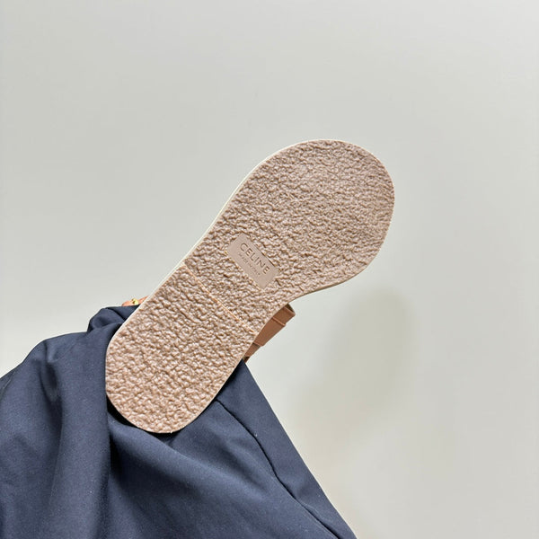 LYMPIA TRIOMPHE PERIZOMA IN PELLE DI VITELLO TAN