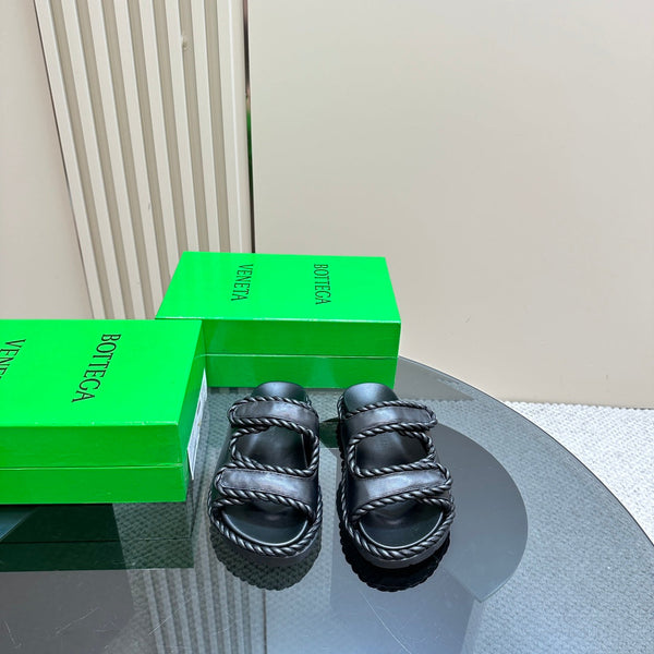 jack flat mule black lambskin