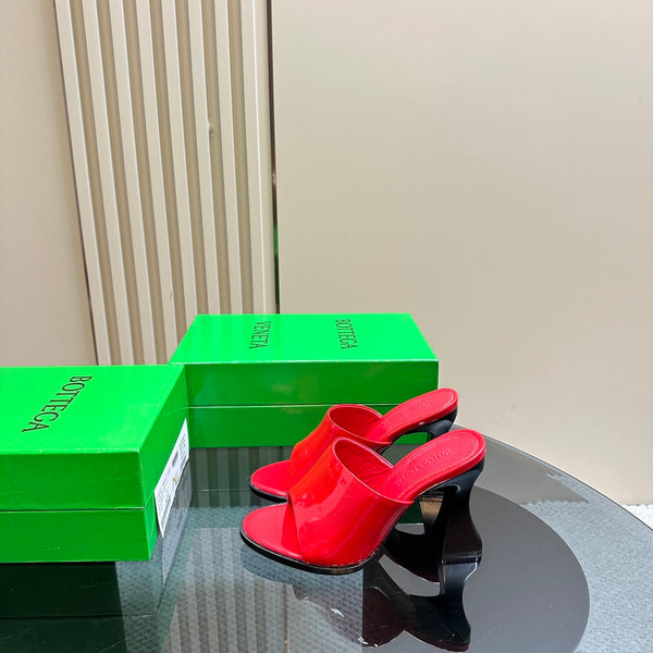 BV 26s High Mule 9.5cm Red Calfskin