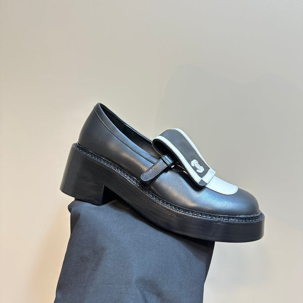 CC Moccasins 65mm Black Calfskin