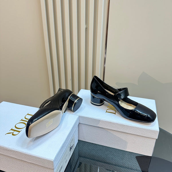 CD Miss Dior Pump 40mm Glossy Black Cowhide
