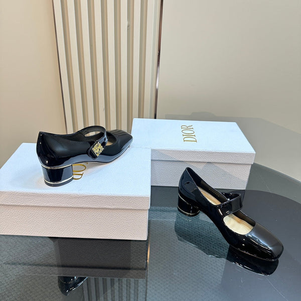 CD Miss Dior Pump 40mm Glossy Black Cowhide