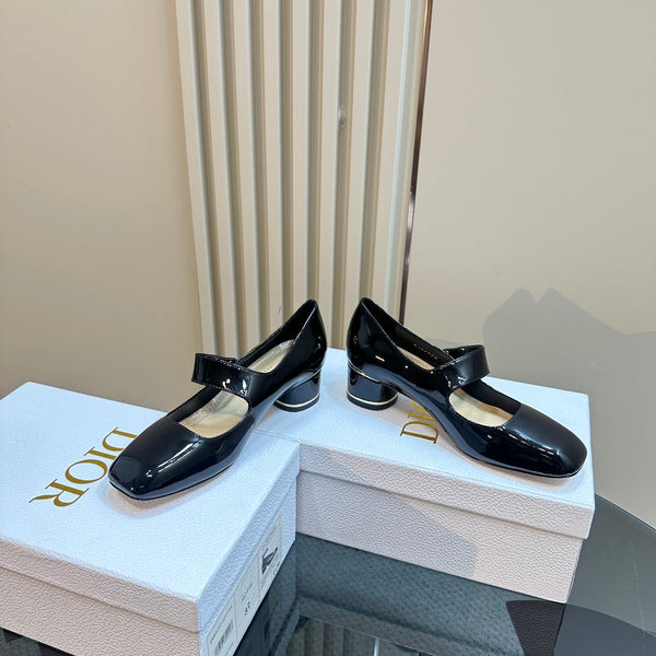 CD Miss Dior Pump 40mm Glossy Black Cowhide
