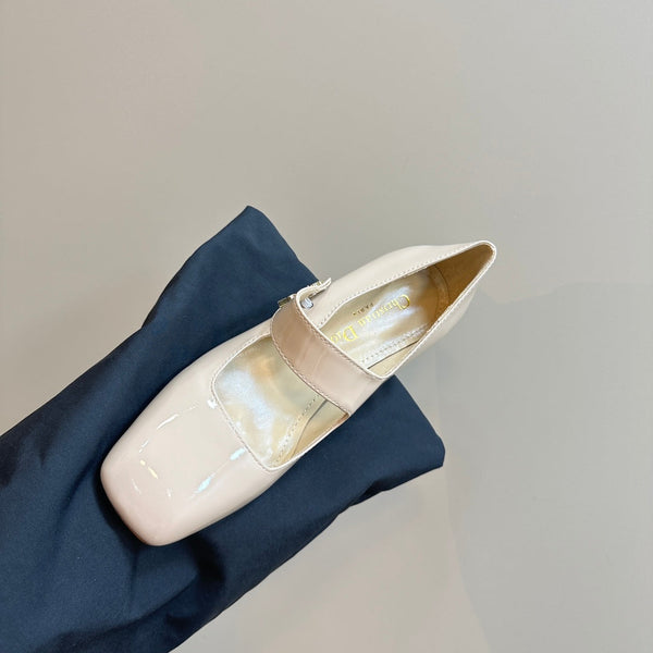 CD Miss Dior Pump 40mm Glossy Beige Cowhide