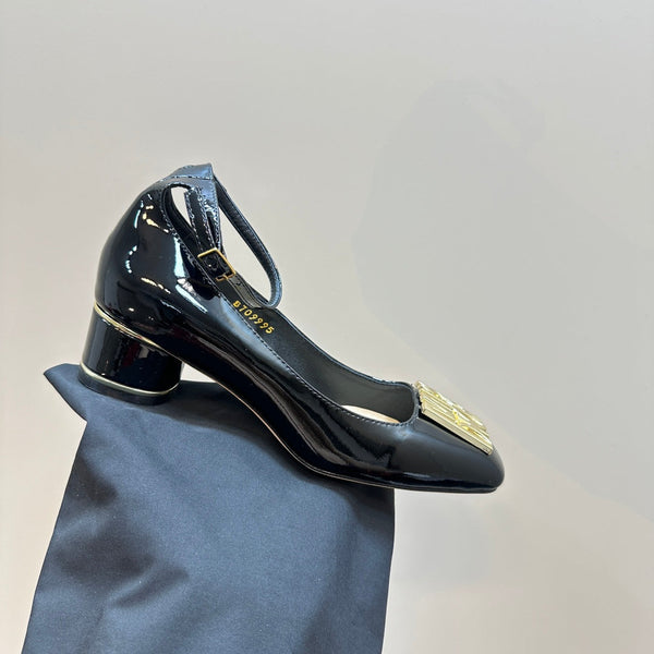 CD Miss Dior Pump 40mm Glossy Black Lambskin