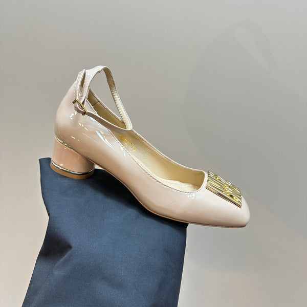 CD Miss Dior Pump 40mm Glossy Beige Lambskin