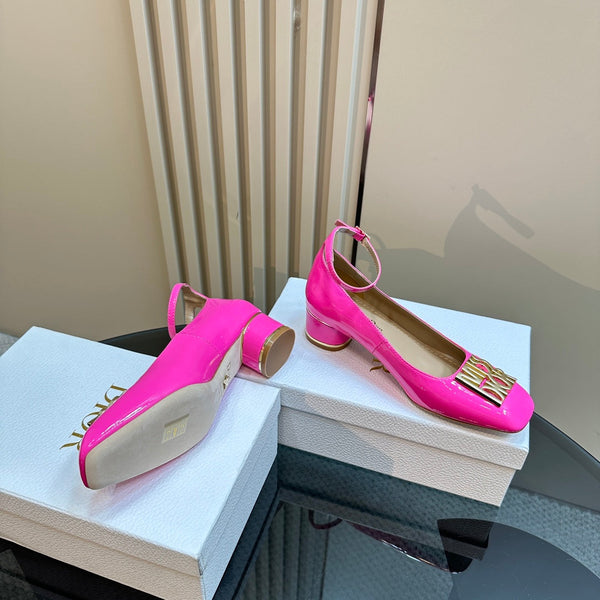 CD Miss Dior Pump 40mm Glossy Pink Lambskin