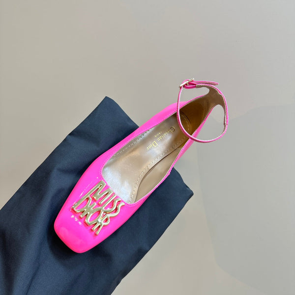 CD Miss Dior Pump 40mm Glossy Pink Lambskin