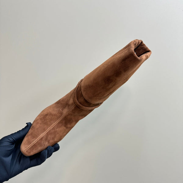 STIVALETTI NIKI IN CAMOSCIO MARRONE CENERE