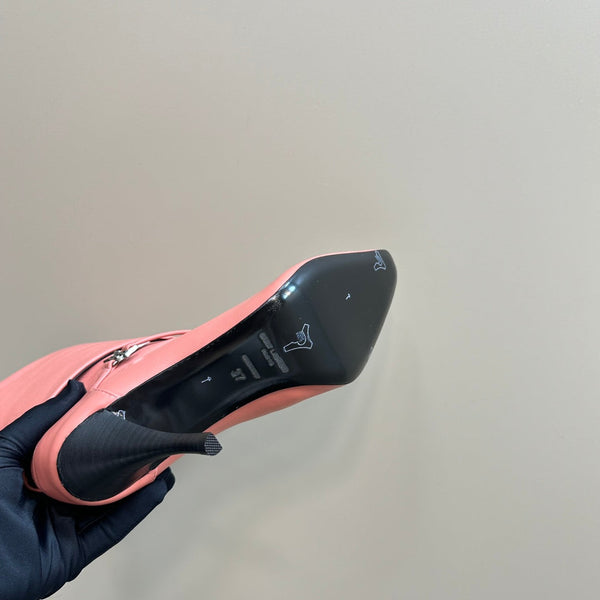 STIVALETTI NIKI IN PELLE DI MONTONE CORALLO