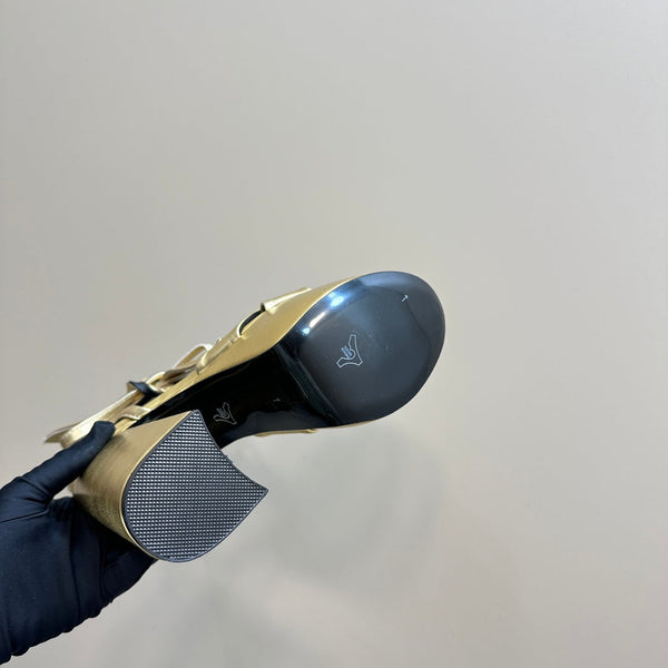 BIANCA PLATFORM SANDALS IN GOLD LAMBSKIN