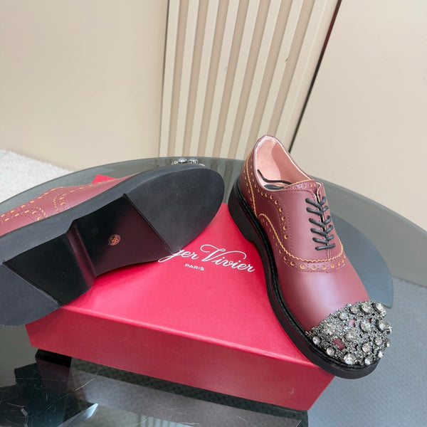 Viv Loafers Earthy Pink Pearl Cowhide 299781