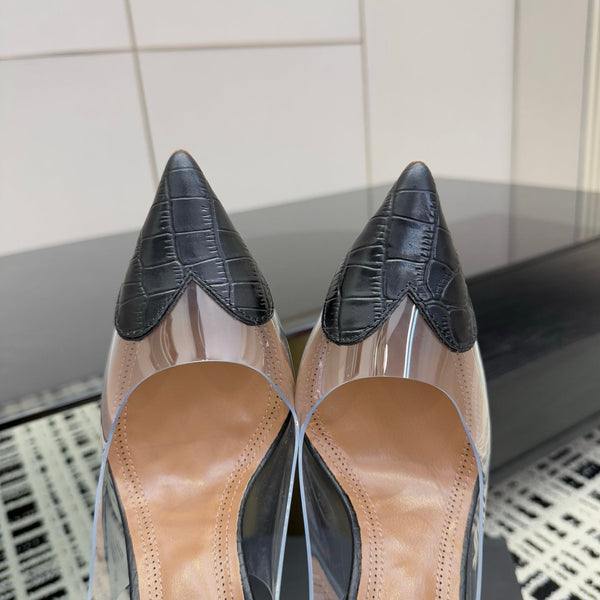 Alaia High Heels Slingbacks Black Sheepskin 299839