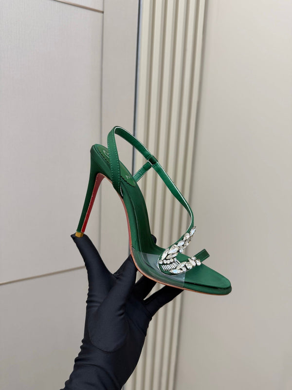 Sandali CL Diamond 10,5 cm Seta Verde 299881