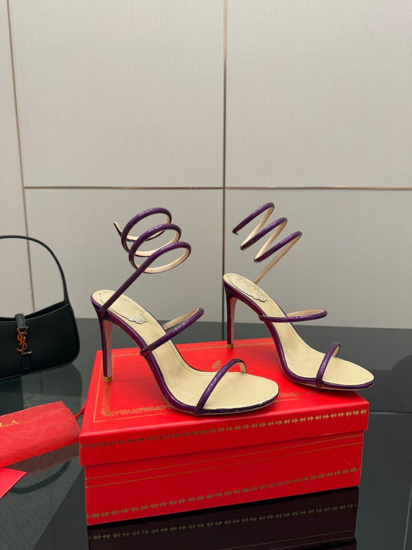 RC Sandals 9.5cm Purple Imported Metal Sheepskin 302594