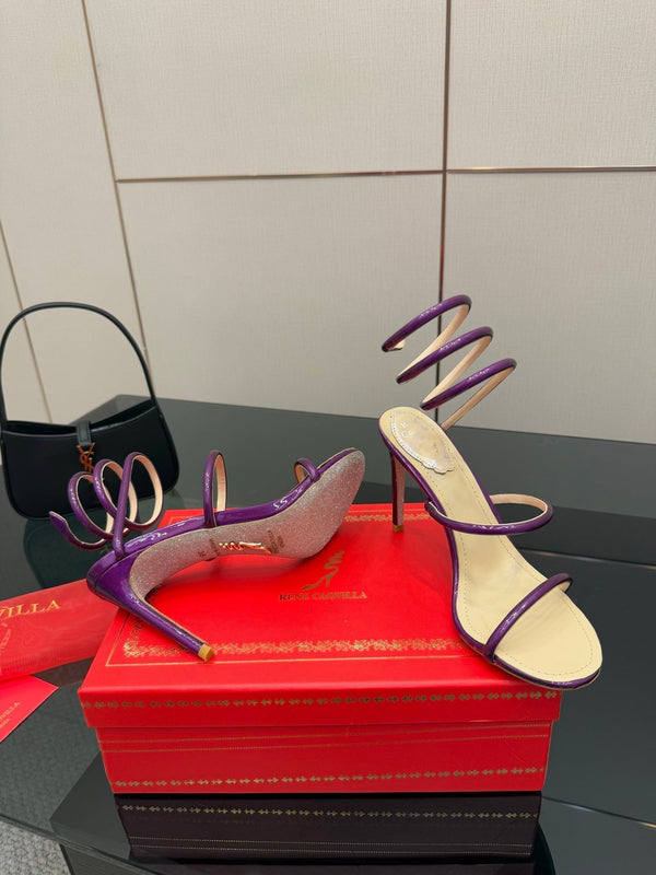 RC Sandals 9.5cm Purple Imported Metal Sheepskin 302594