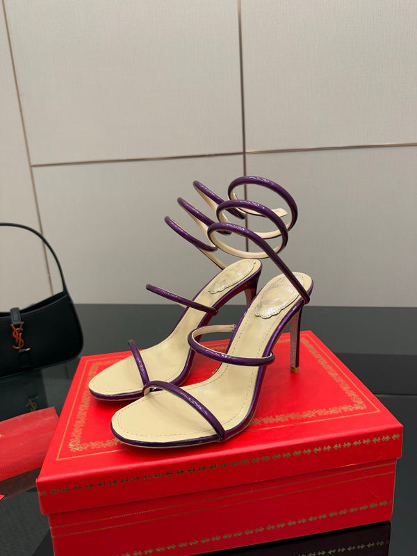 RC Sandals 9.5cm Purple Imported Metal Sheepskin 302594