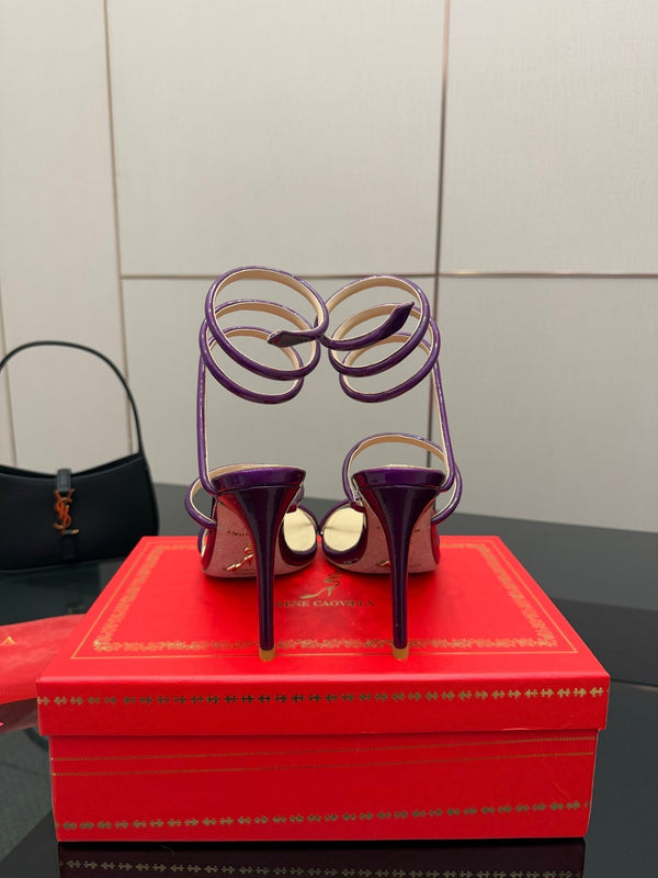 RC Sandals 9.5cm Purple Imported Metal Sheepskin 302594