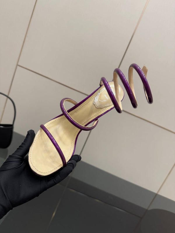 RC Sandals 9.5cm Purple Imported Metal Sheepskin 302594