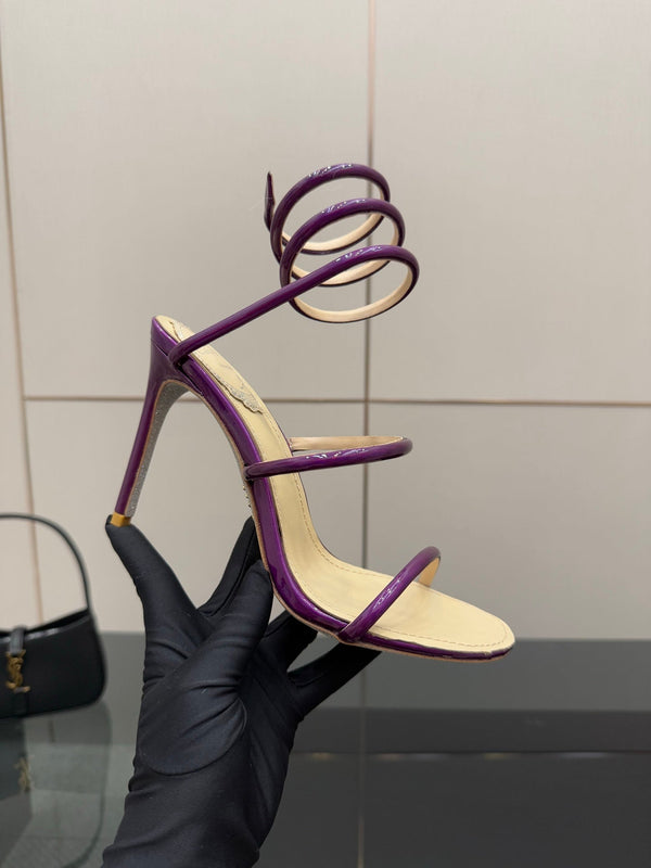 RC Sandals 9.5cm Purple Imported Metal Sheepskin 302594