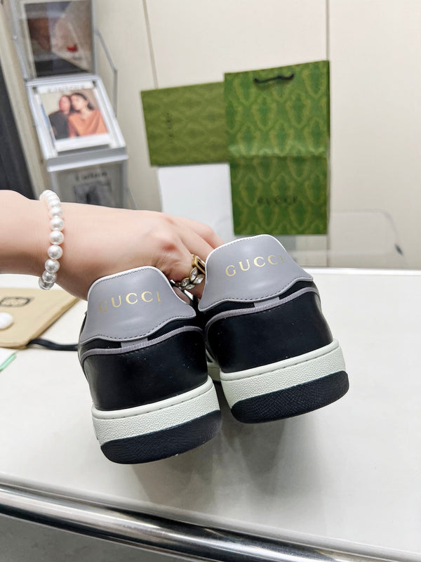 GG Men's MAC80 Sneaker White Black Cowhide 539519